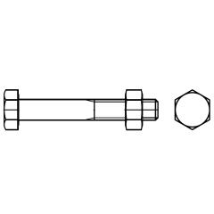 DIN 601 mit Mutter | M 16 x 30 mm | feuerverzinkt | 50 Stück