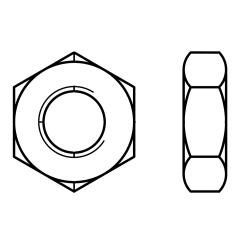 Sechskantmuttern DIN 936 14 H | M 50 x 1,5 mm | 10 Stück