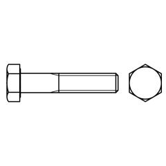 Sechskantschrauben DIN 960 8.8 | M 30 x 2 x 100 mm | 10 Stück