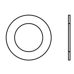 Paßscheiben DIN 988 Stahl 30 x 42 x 0,1 mm | Kleinpackung | 100 Stück