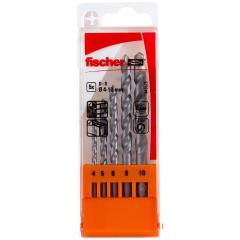 fischer - Steinbohrer D-S | Set 4-10 mm P (5 Stück)