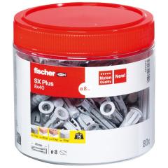 fischer Spreizdübel SX Plus 8 x 40 | Dose | 80 Stück