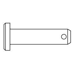 ISO 2341 Bolzen mit Kopf, mit Splintloch | B 20 x 40 x 32 | 10 Stück