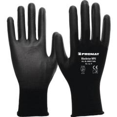 Handschuhe Blackstar NPU Gr.8 (L) schwarz EN 388 PSA II Nyl.m.PU PROMAT | 12 Stück