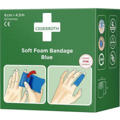 Soft Foam Bandage selbsthaftend elastisch,blau Rl.6cmx4,5m CEDERROTH