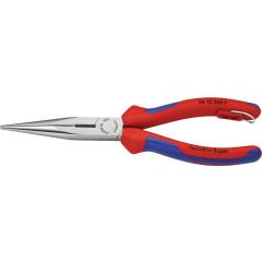 Flachrundzange L.200mm pol.ger.m.Öse Mehrkomp.-Hülle KNIPEX