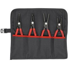 Präzisionssicherungsringzangensatz 4-tlg.in Rolltasche 19-60mm KNIPEX