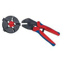 Crimpzange MultiCrimp® L.250mm 3 Wechseleinsätze KNIPEX