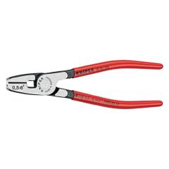 Aderendhülsenzange L.180mm 0,5-6,0 (AWG 20-10) mm² pol.Ku.-Überzug KNIPEX