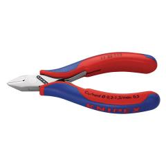 Elektronikseitenschneider L.115mm Form 4 Facette nein 2K-Hülle spiegelpol.KNIPEX