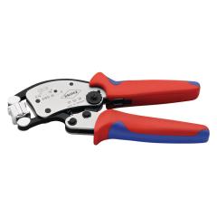 Crimpzange Twistor16 Gesamt-L.200mm 0,14-16 mm² brün.Mehrkomp.-Hüllen KNIPEX