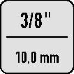 Steckschlüsseleinsatz 880 3/8 Zoll 6-kant SW 18mm L.31,5mm HAZET