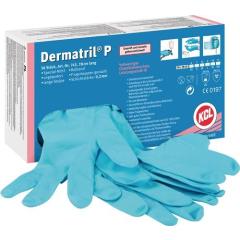 Einw.-Handsch.Dermatril P 743 Gr.8 blau Nitril 50 St./Box