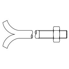 DIN 529 Mu Stahl CM 12 x 200 mm galvanisch verzinkt | 25 Stück