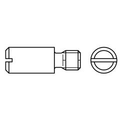 Zapfenschrauben DIN 927 14 H M 3 x 3 mm | 100 Stück