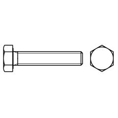 Sechskantschrauben DIN 961 10.9 | M 8 x 1 x 20 mm | galv. verzinkt A2F, getempert | 200 Stück