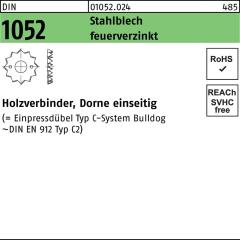 Holzverbinder DIN 1052, einseitig, | Stahlblech feuerverzinkt, 48 x M12 | 300 Stück