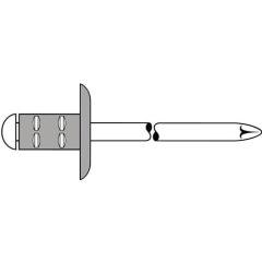 Blindniet PolyGrip® Nietschaft dxl 4,8x15mm K16 Alu./STA 250 St.GESIPA | 250 Stück