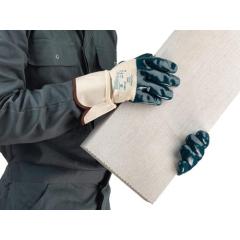 Handschuhe ActivArmr® Hycron® 27-607 Gr.10 weiß/blau BW-Jersey m.Nitril | 12 Stück