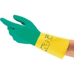 Chemiehandschuh AlphaTec® 87-900 Gr.8,5-9 grün/gelb EN 388,EN 374,EN 421 | 12 Stück