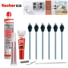 fischer TherMax Befestigungsset für Vollbaustoffe, 12/110 M12 gvz - 6er Set