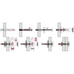 Hohlraumdübel DuoHM 5 x 55 S PH TX, Panhead | 25 Stück